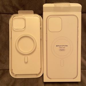 Apple iPhone 12 pro max clear case with MagSafe